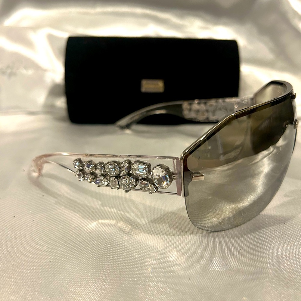 Authentic PreOwned Dolce & Gabbana Vintage DG 2150 Crystals Translucent